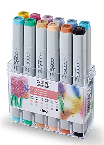 Copic Marker Pastel Set (Paquete de 12)