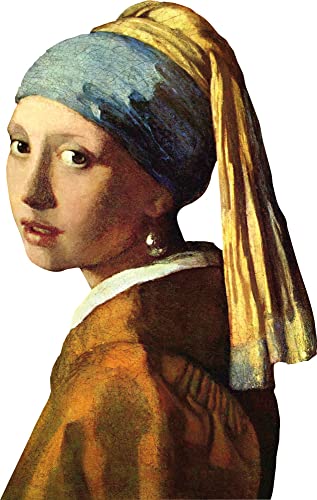 1art1 Johannes Vermeer La Joven De La Perla, 1665 Pegatina para Pared 70x42 cm