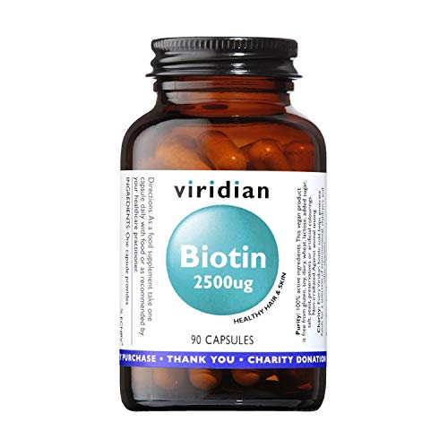 Viridian Biotina 2500 ug - 90 Cápsulas, 90 gramo, 1