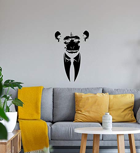 shirt84.de - Adhesivo de pared (40 x 60 cm), diseño de mono en traje con plátano