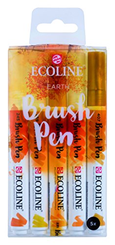 ECO LINE Talens Ecoline 5 brush pens Earth