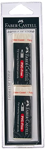 Faber-Castell - Blister 2 gomas de borrar Goldfaber blanco