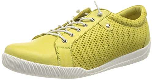 Andrea Conti Damen Sneaker, Zapatillas Mujer, limón, 39 EU
