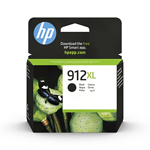 HP 912XL 3YL84AE, Negro, Cartucho de Tinta de Alta Capacidad Original, Compatible con impresoras de inyección de tinta HP OfficeJet Pro Series 8010, 8020