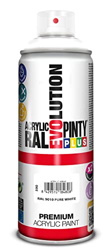 Evolution pinty p. M123013 - Pintura spray acrilica 520 cc blanco brillante