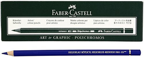 Faber-Castell lápiz de Color polychromos Azul Celeste Rojizo -6u-