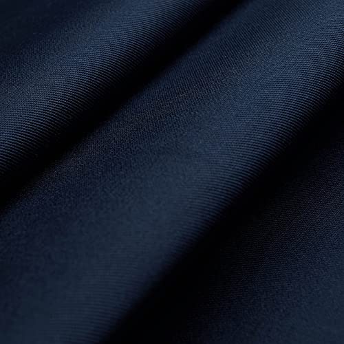 OEKO-TEX® Tela de algodón con ligamento de sarga - Lavable, no se destiñe y duradero - Por metro (Azul marino)
