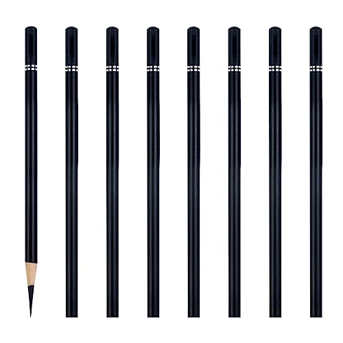 Carboncillo para Dibujo, Lápices Carboncillo, Carboncillo para el Arte, Lapices Carboncillo Negro, Carbón para Dibujar, Lápices de Dibujo, 8 Piezas (4 Durezas Diferentes)