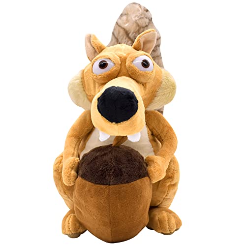 Miotlsy Ice Age Peluche de Dibujos Animados, Suave Lindos de Ardilla Peluche, Cumpleaños Regalo para Niños Juguetes, Acompañará a tu Peque en Todas Sus Aventuras, Apto para Niños Mayores de 1 Año