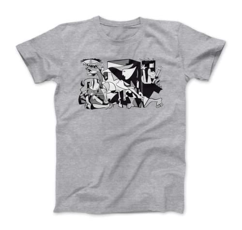 SHIL Pablo Picasso Guernica 1937 Artwork Reproduction T-Shirt Grey XL