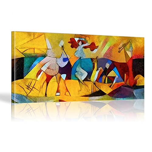 Obras de arte famosas de Picasso Impresión HD Resumen Enmarcado Arte de la pared Lienzo Pintura al óleo Cuadros Pablo Picasso Arte de la pared 28x67in/70x170cm