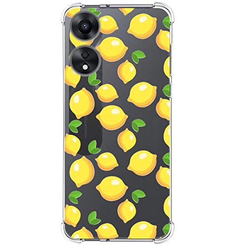 Tumundosmartphone Funda Silicona Antigolpes para OPPO A78 5G 4G diseño Limones Dibujos