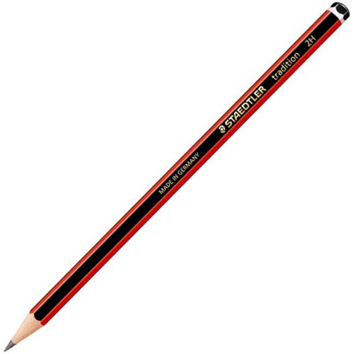 Staedtler tradition 110 2H 1pieza(s) - Lápiz (2H, Negro, Rojo, Hexagonal, Alemania, PEFC)