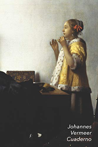 Johannes Vermeer Cuaderno: La Muchacha del Collar de Perlas | Ideal para la Escuela, el Estudio, Recetas o Contraseñas | Perfecto Para Tomar Notas | Diario Elegante