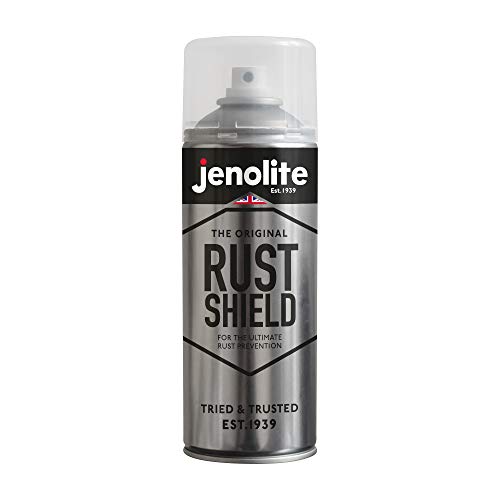 JENOLITE Rust Shield - Aerosol Anticorrosivo - Alta protección contra el óxido y la corrosión - Máxima prevención - Laca Transparente - de oxidación para automóviles y Motocicletas - 400ml