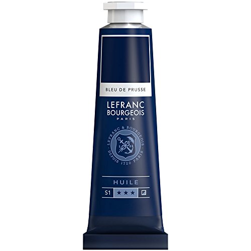 Lefranc & Bourgeois Fine Oil Pintura al Óleo, Azul (Prussian Blue), 40 ml