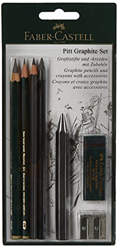 Faber-Castell 112997 - Set lápices grafito, accesorios