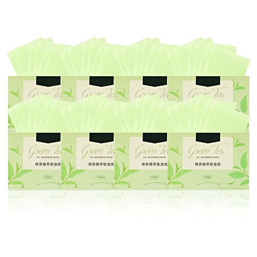 TSHAOUN 800 Piezas Papel absorbente de aceite facial, Hoja secante de aceite, Papel De Control De Aceite, Papel Secante de Aceite, para cuidado de la piel grasa, hombres y mujeres