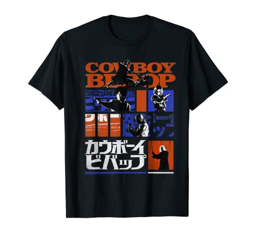 Cowboy Bebop Tiras Cómicas Kanji Camiseta