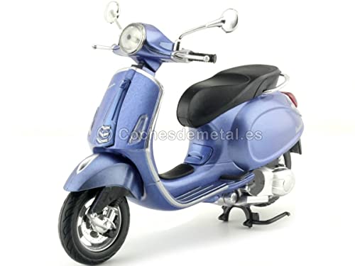 Compatible con 2014 Vespa Primavera 150 Azul Metalizado 1:12 NewRay 57553