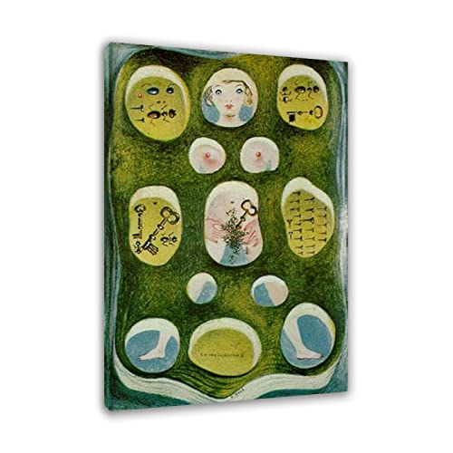 Salvador Dali poster. Reproducciones cuadros famosos en lienzo. Surrealismo Pósters e impresiones artísticas' Los fantasmas dalinianos combinados'. Cuadros decorativo 60x90cm(23.6x35.4