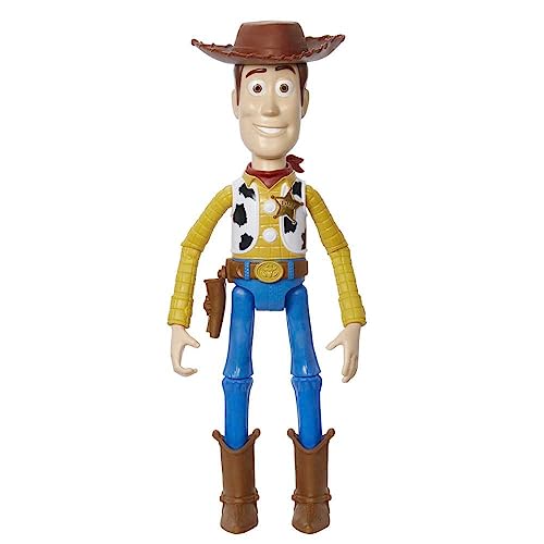 Disney Pixar Toy Story Woody grande Figura 31 cm articulada, juguete para niños +3 años (Mattel HFY26)