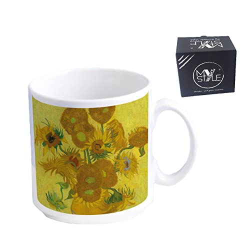 My Custom Style Taza Espresso Sin platillo#Arte-I Girasoles, Van Gogh#