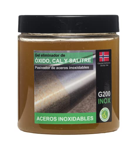 Eliminador de Óxido, Cal y Salitre en Acero Inoxidable - Pasivador de INOX – G200 INOX - 250 ml