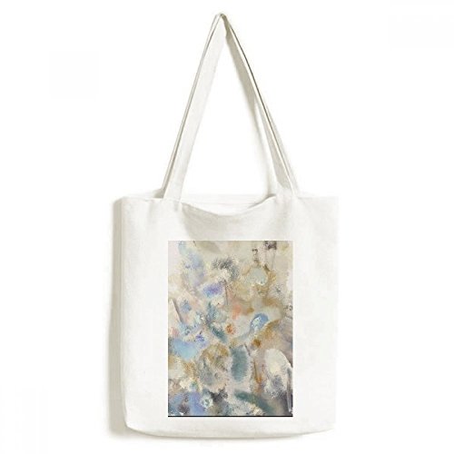 DIYthinker Lotus Puede XJJ Pintura al óleo del Medio Ambiente Bolsa de Mano Bolso de Las Compras Craft Lavable