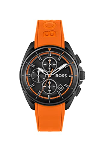 BOSS Reloj Cronógrafo de Cuarzo para hombre con Correa en silicona Color naranja - 1513957