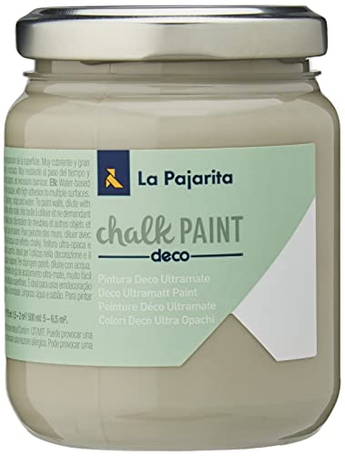 La Pajarita 105637 Pintura para Decoración y DIY, Chalk, 1, Gris (London Grey)