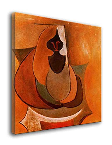 Pablo Picasso “Persona Cubista” Cuadros Modernos Impresión de Imagen Artística Digitalizada Lienzo Decorativo Para Tu Salón o Dormitorio Listo para colgar(65x104cm 26