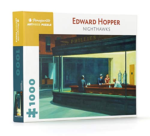 Edward Hopper: Nighthawks - Rompecabezas de 1000 piezas (granada), 29 x 20 pulgadas
