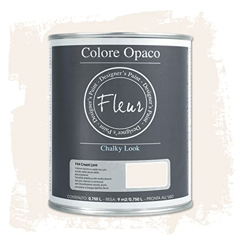Fleur Paint 13402 - Pintura mineral (base agua, 750 ml) color cream love