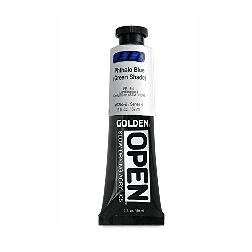 Pintura de oro 0007255-2 2oz Abrir Acr-lico Color - Phthalo Azul - Sombra Verde -