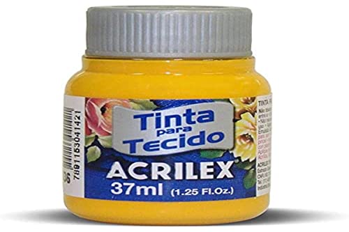 Acrilex Pintura Textil al Agua Amarillo cadmio 37 ml Ref. 536