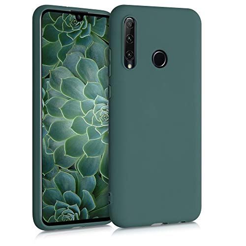 kwmobile Carcasa para Honor 20 Lite Funda - Ultrafina de TPU y Silicona con Bordes elevados anticaídas - Azul Verdoso