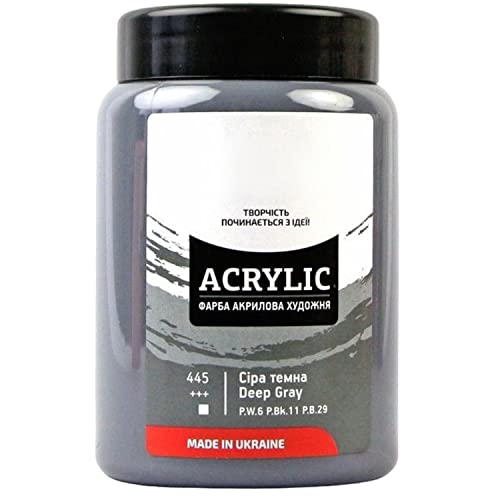 7 Artists Pintura Acrilica Pinturas Acrilicas Gris Oscuro 400ml | Acrilicos Para Pintar | Pinturas Acrilicas Para Lienzos | Pintura Acrílica | Acrylic Paint