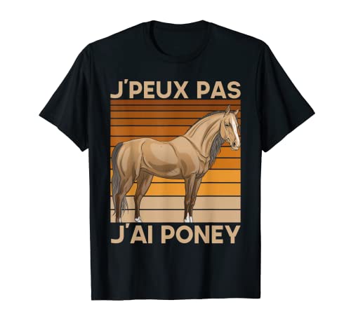 Original Para Ecuesta J'Ai Poney Camiseta