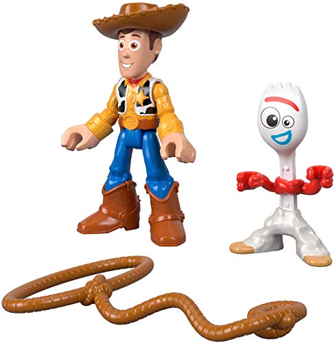 Mattel Imaginext , Disney Toy Story 4 Pack Aventuras Figuras Woody y Forky, Juguetes Niños +3 Años