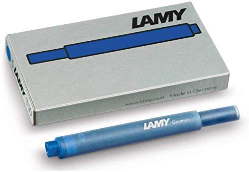 Lamy T10 - Recambio para plumas (tinta azul, 1 paquete de 5 unidades)