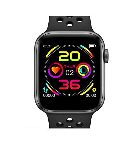 DOKI W5 de Reloj Inteligente Bluetooth Smartwatch con Pantalla Táctil con Frecuencia Cardíaca/Sleep/Presión De La Sangre (Negro)