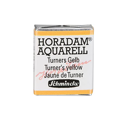 Schmincke - HORADAM® AQUARELL - acuarelas para artistas, 219 Turners Yellow, 14 219 044, 1/2 godet