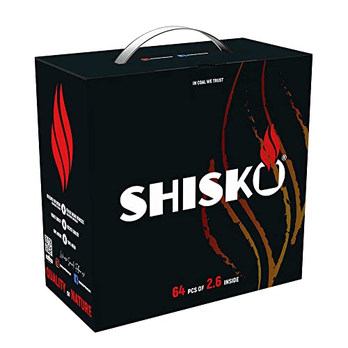 Shisko Premium Charcoal - Shisha de carbón natural, 4 kg, 26 mm