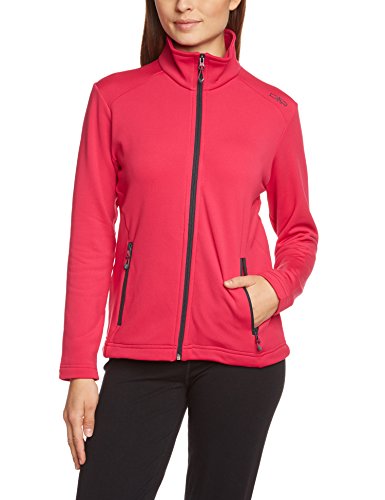 CMP Jacke Fleecejacke - Forro para mujer, color escarlata, talla 46