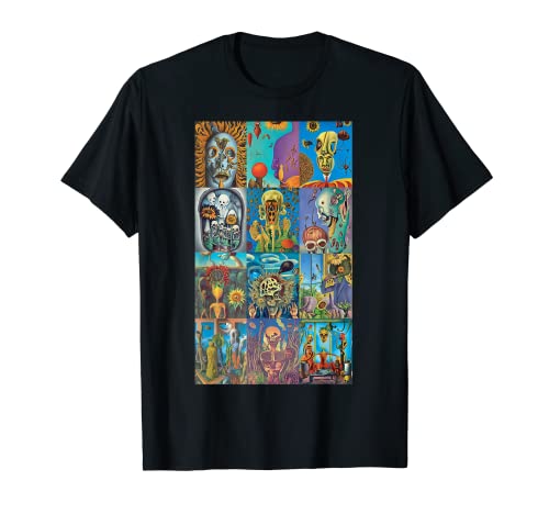 Collage de ensueño de hongos psicodélicos de pintura surrealista digital Camiseta