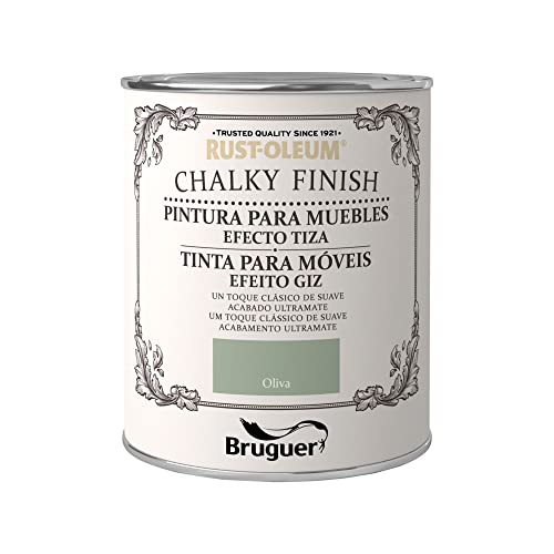 Rust-Oleum Bruguer Chalky Finish pintura Acrílica para muebles Oliva 125ml