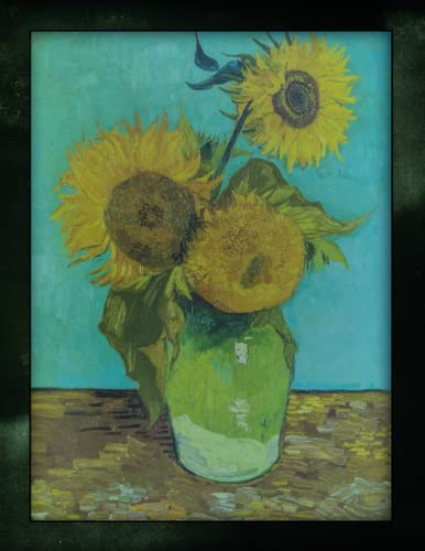 Van Gogh's girasoles cuaderno diario, tapa blanda, 21.59*27.94