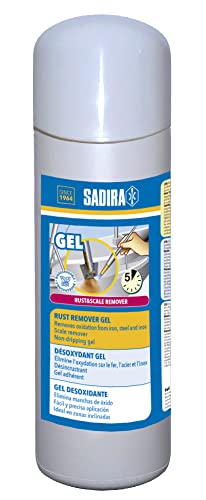 SADIRA | Gel Desoxidante 500 ml | Eliminador de óxido. Recupera Color Original del Hierro, Acero e Inoxidable. Apto en Fibra del Barco