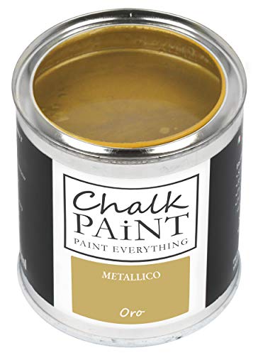 Chalk PAiNT PAINT EVERYTHING Pintura metálica profesional oro 250 ml - Se adhiere a todos los materiales sin lijar